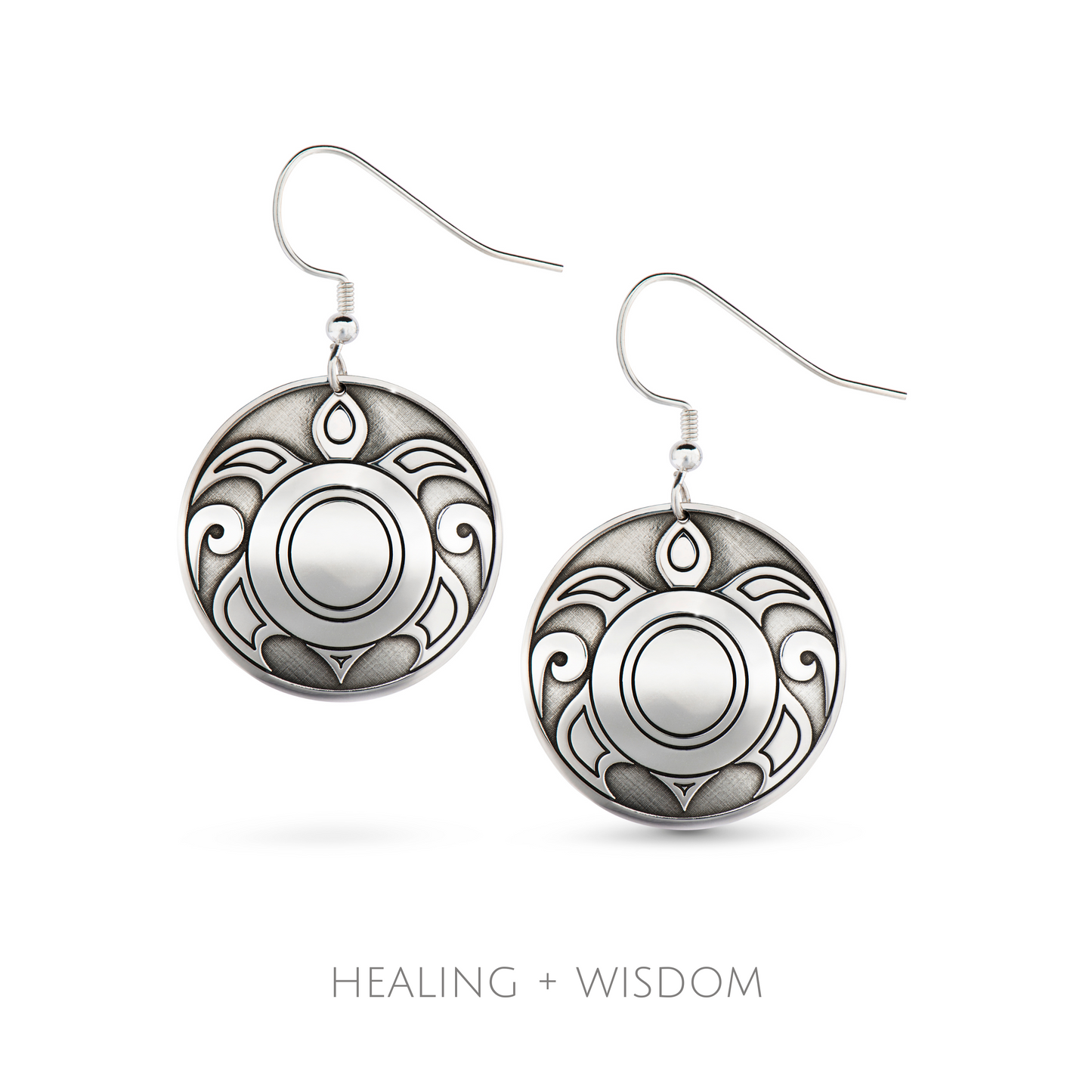 SILVER TURTLE EARRINGS Healing + Wisdom