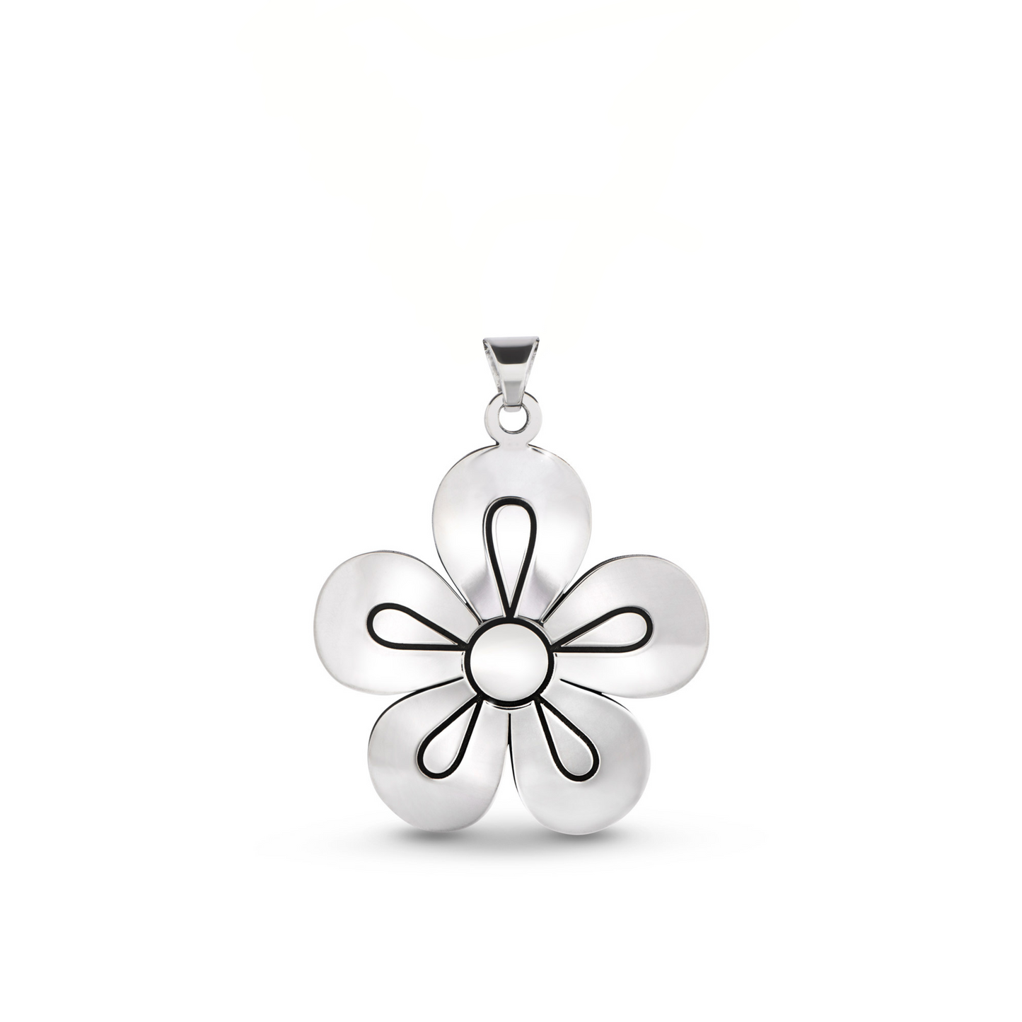 SILVER ROSETTE PENDANT Love + Affection