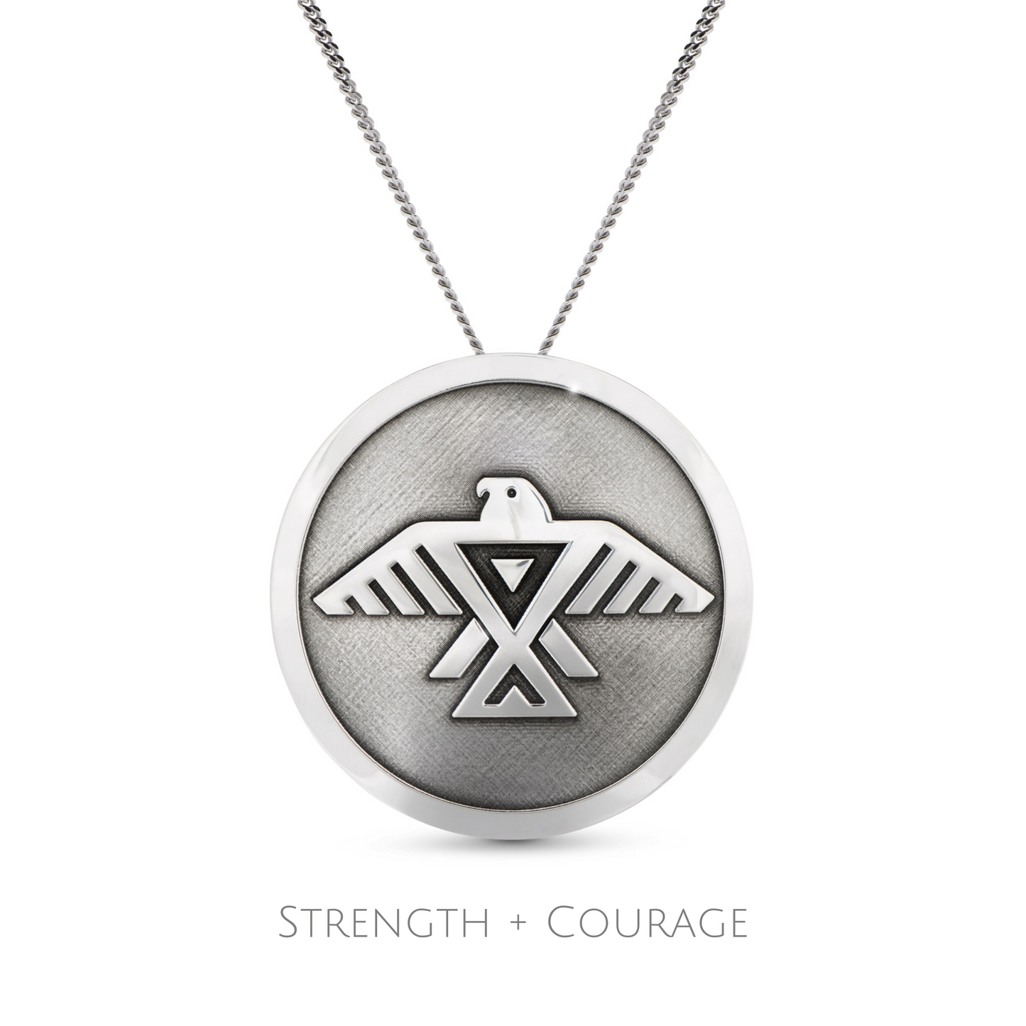 SILVER THUNDERBIRD NECKLACE Strength + Protection