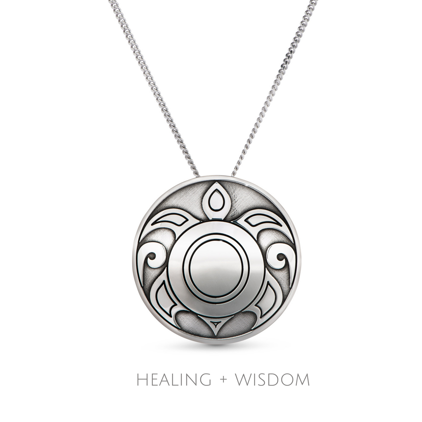 SILVER TURTLE PENDANT Healing + Wisdom