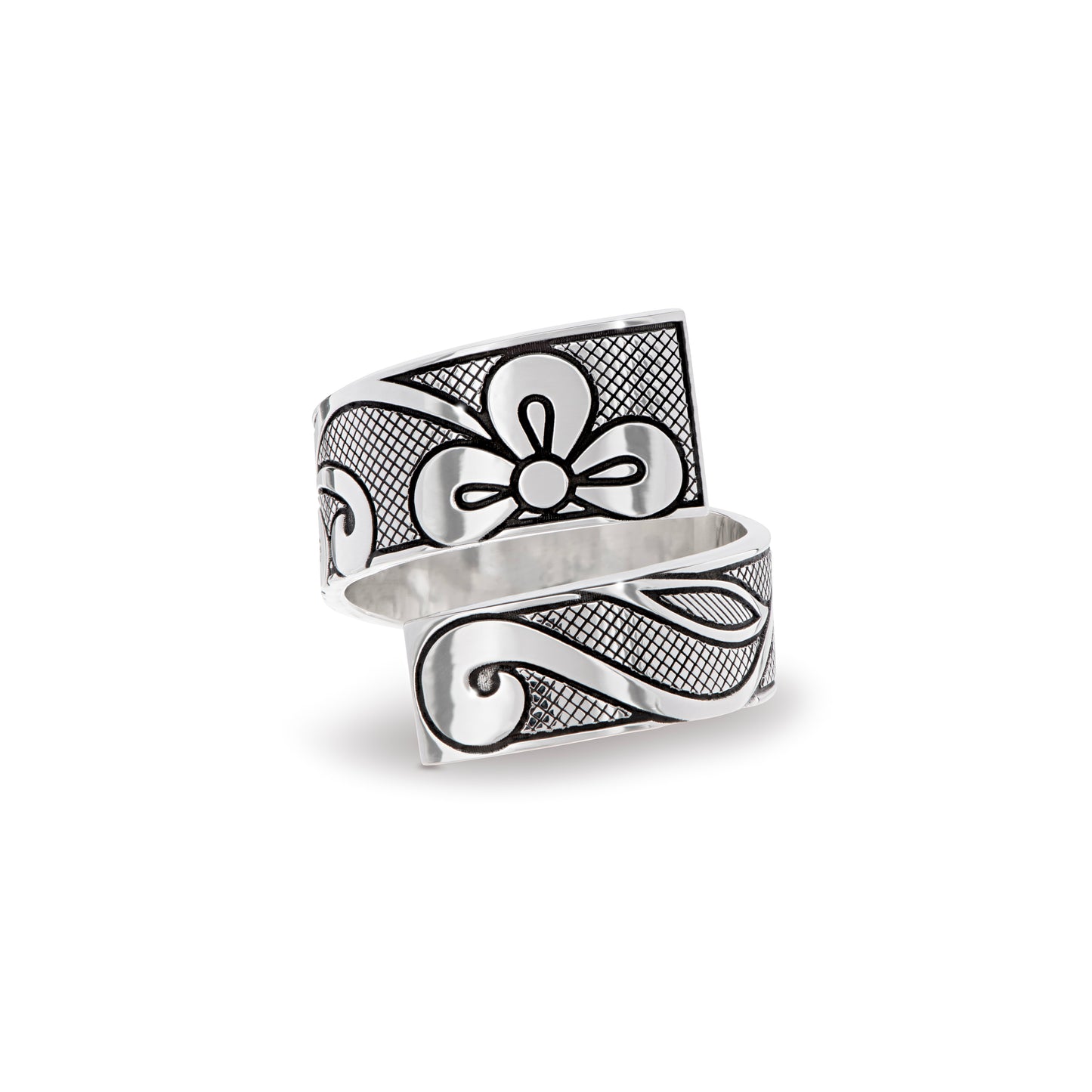 SILVER FLORAL BEADWORK RING Celebration+ Connection