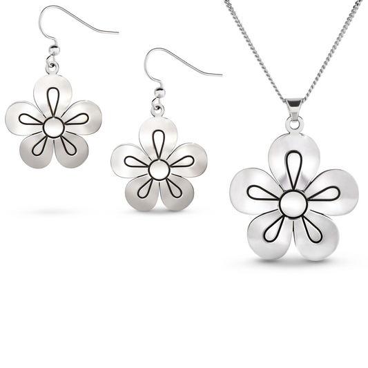 SILVER ROSETTE SET Love + Affection