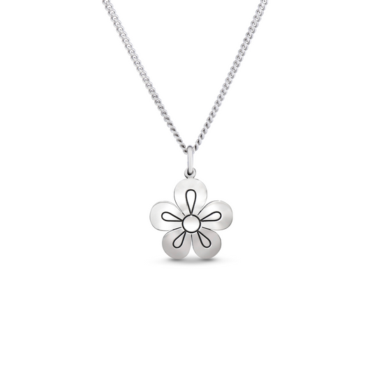 *Mini* SILVER ROSETTE NECKLACE Love + Affection
