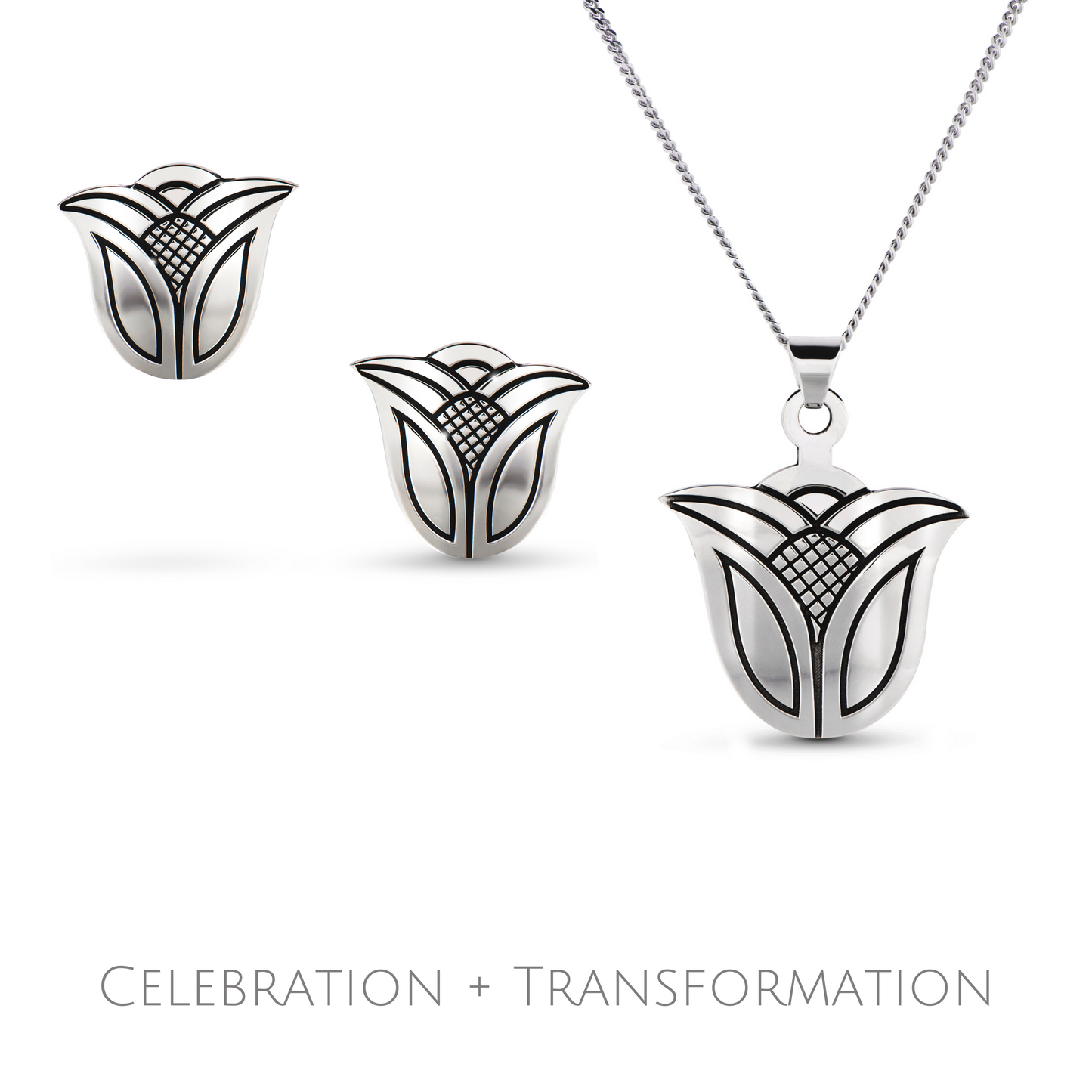 SILVER ROSEBUD SET Celebration + Transformation